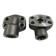 SAE 90° schroefdraad flens (female) 3/8" BSP, 1/2 inch, 3000 PSI