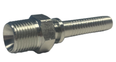 3/8" DN perskoppeling 3/8" NPT male 700 bar